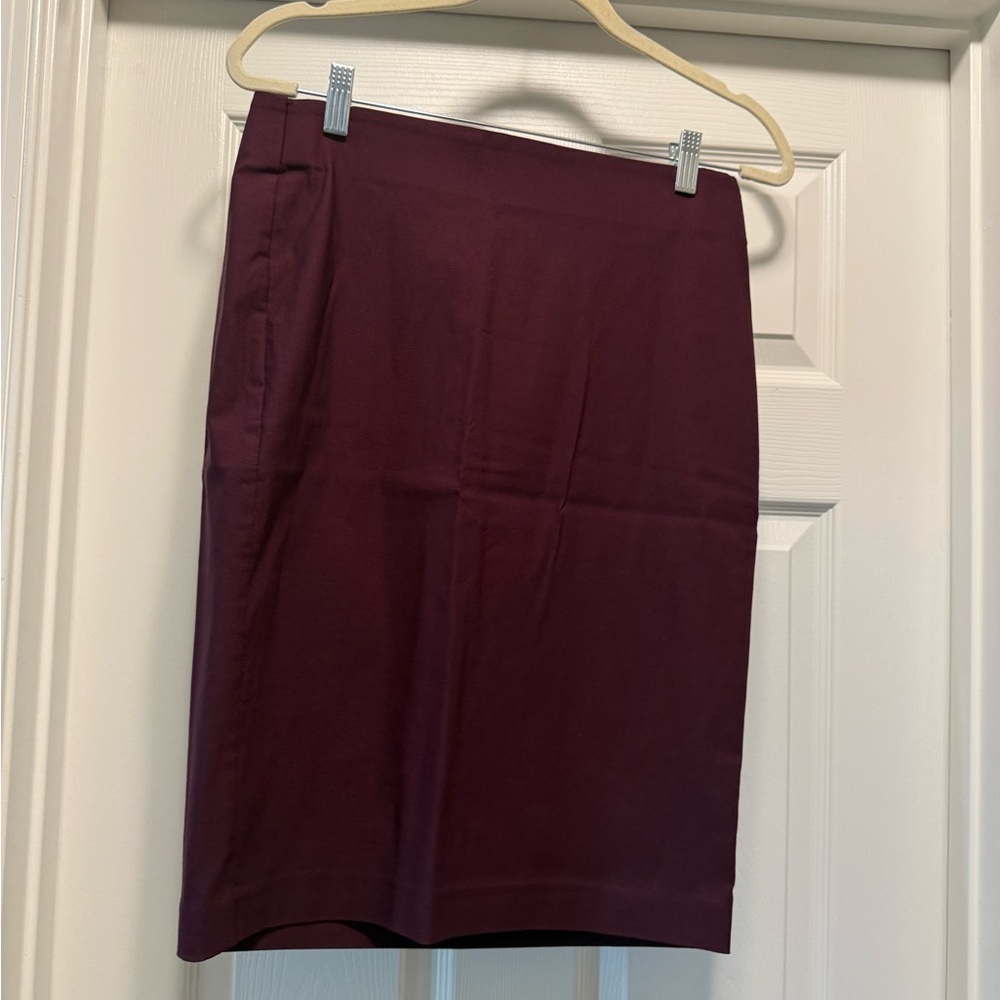 Elle Red Pencil Skirt Knee-Length Work
